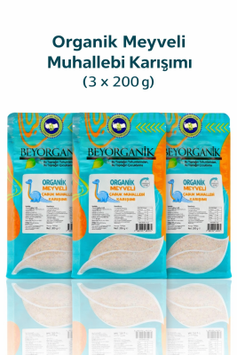 Organik Meyveli Muhallebi Karışımı 200 gr - 3 x 200 gr - 1