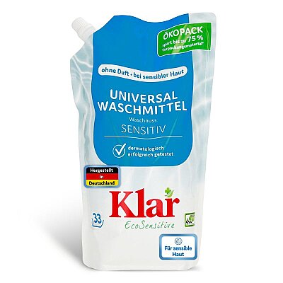 Organik Sabun Cevizi Özlü Sıvı Çamaşır Deterjanı (Kokusuz) 1,5l Eko-Ambalaj - 1