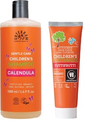 Organik Çocuk Şampuanı 500 ml + Çocuk Diş Macunu Tutti Frutti 75 ml